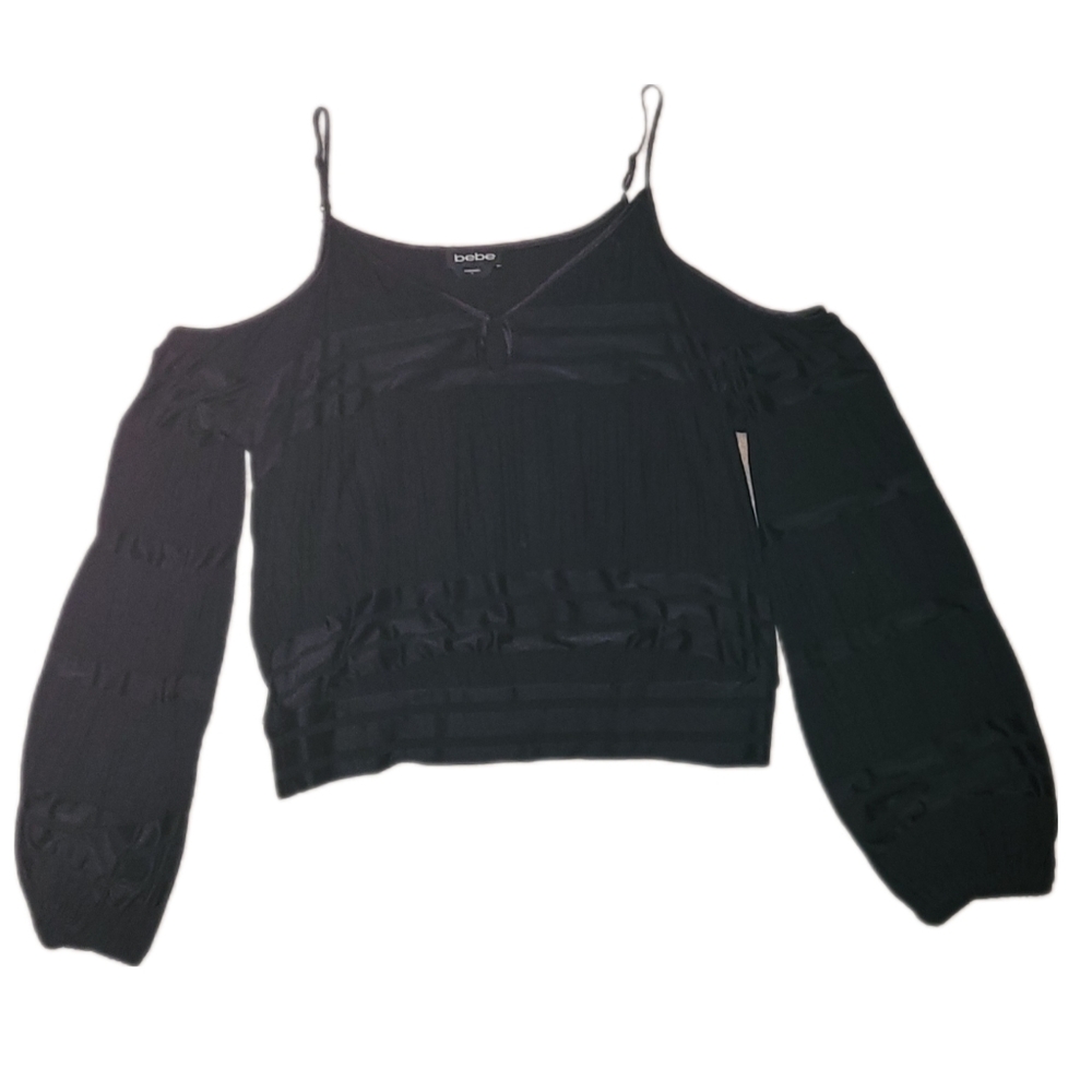 bebe cold shoulder top